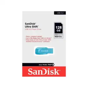 Pendrive Sandisk Ultra Shift 128gb Usb 3.2 Blue