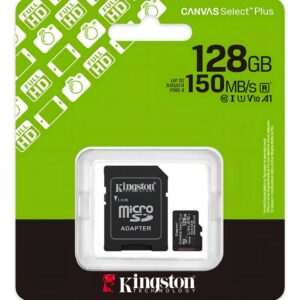Memoria MicroSD 128GB/150MB Kingston Canvas Select Plus
