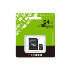 MICRO-SD KINGSTON 64GB CANVAS Select Plus Gen3 100MB-s with Adapter