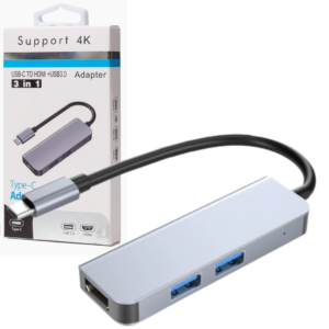 Adaptador USB C HUB a HDMI compatible PD USB para Macbook Air Pro Convertidor-