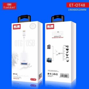 Adaptador OTG Lightning para iPhone e iOS a USB 3.0 Earldom ET-OT48