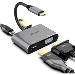HUB USB TIPO C MOD. BYL-2001 4 PUERTOS (HDMI+USB3.0+PD)