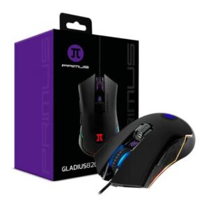 Mouse Gamer Primus Gaming Gladius 8200T, 6 Botones, 8200DPI, Iluminación RGB, Negro