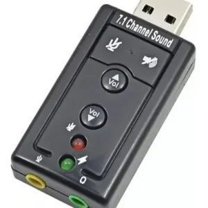 TARJETA DE SONIDO AUDIO USB 7.1 CON CONTROL DE VOLUMEN