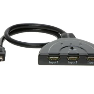 Adaptador HDMI 3x1 3 puertos para monitor de TV 3 entradas 1 salida